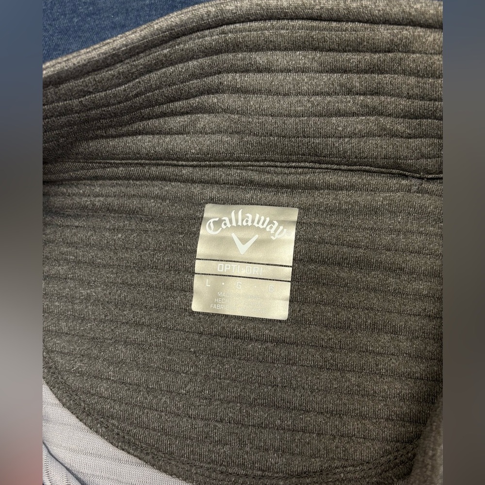 Callaway Heathered Gray Performance Pullover NWT - image 3